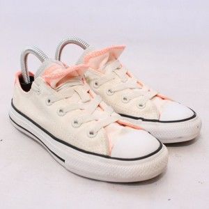 Converse Double Tongue Kids Size 13 Taylor All Star Sneakers 659998F Peach Pink